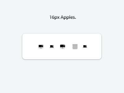 16px Apples 16px apple