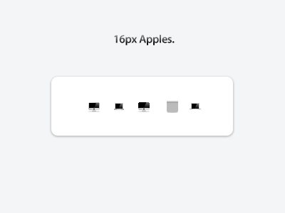 16px Apples