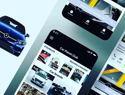 Automobile app mobile apps responsive design ui design