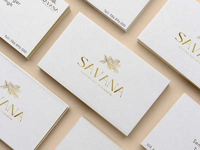 Savana resorts 3d branding graphic design logo