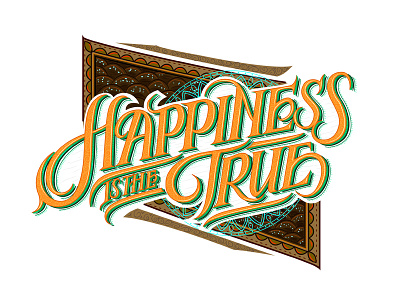 Happiness is the true biks biksence logo. lettering logotype textlogo typography
