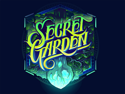 Secret Garrden biks biksence logo. lettering logotype textlogo typography