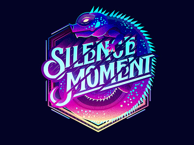 Silence Moment biks biksence custom logo. lettering logotype textlogo typography