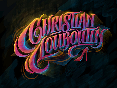 Louboutin biks biksence custom logo. lettering logotype textlogo typography
