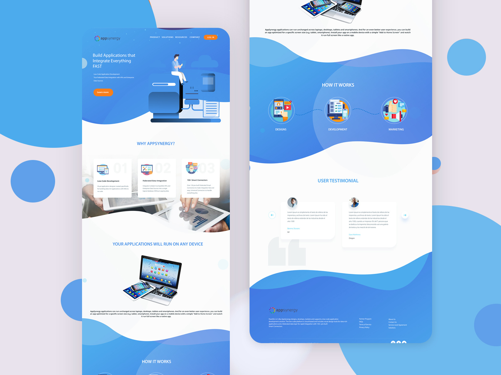 App Synergy site Designs. by Jyoti Chauhan on Dribbble