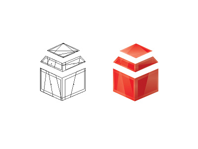 Clever Box app box icon illustrator logo out of the box red turnkey