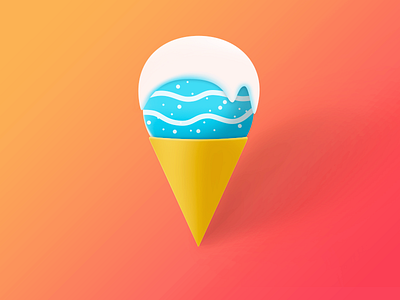 ice cream design icon illustration