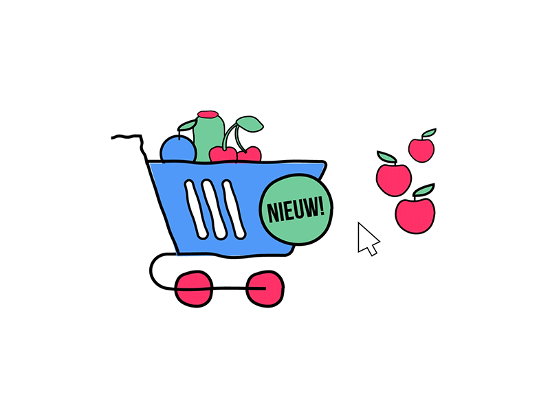 Pick Fruit Online animation branding design illustration