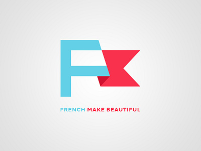 French Make Beautiful - Branding agency beautiful blue branding business card clean flag flat france french logo red