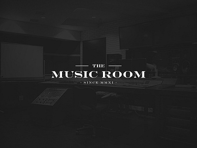 Logo - The Music Room bichromy black branding logo music room typography