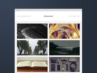 Photomalist - Tumblr Theme grid minimalist photo photography pictures template theme tumblr unsplash