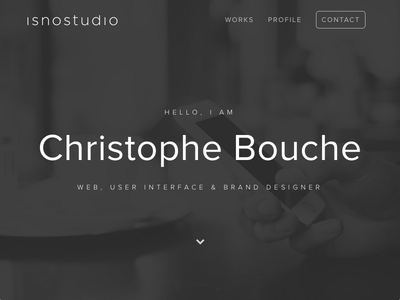 Portfolio 2014 - isnostudio (is now online!) clean design grey grid isnostudio minimalist portfolio simple ui ux webdesign