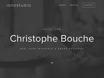 Portfolio 2014 - isnostudio (is now online!) clean design grey grid isnostudio minimalist portfolio simple ui ux webdesign
