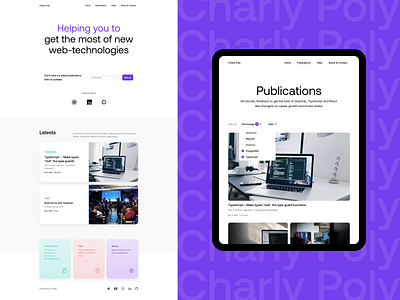 Personal website for Charly Poly