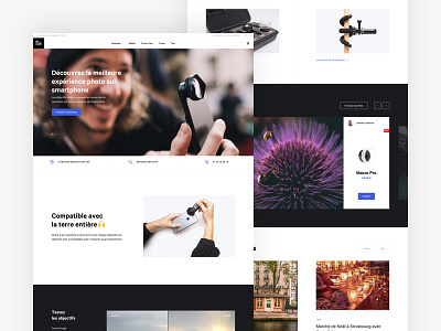 Pixter 📱📸 accessories camera clip fullwidth iphone minimal photography redesign smartphone webdesign