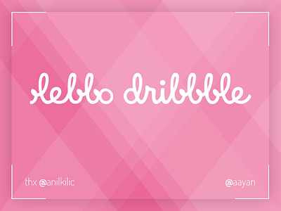 Hello Dribbble debut first shot hello hello dribbble thank you