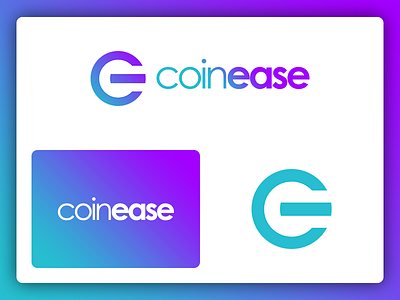 Coinease Logo bitcoin coin crypto crypto currency ease logo trade typography