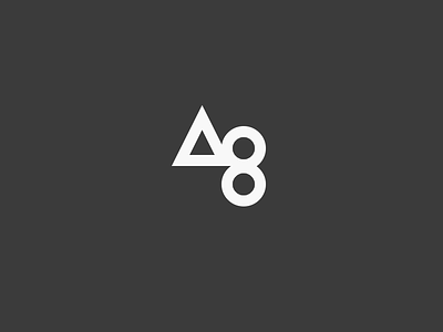 Ag | triangle and two circles a circle g letter a letter g triangle typography