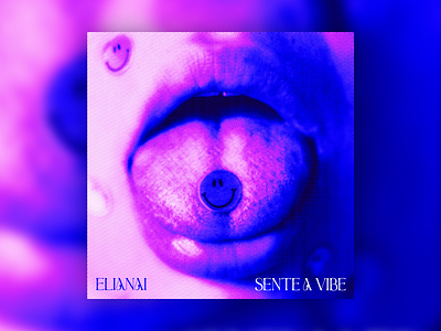 Music Cover: Elianai - Sente a vibe album cover blue brazil brazilian cd cover graphic design hip hop layout music music cover rapper spotify trap