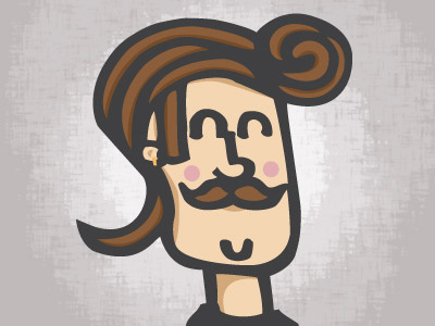 Some Guy face guy hair illustration mustace person