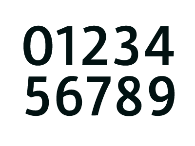 Chartwell Figures font numerals type