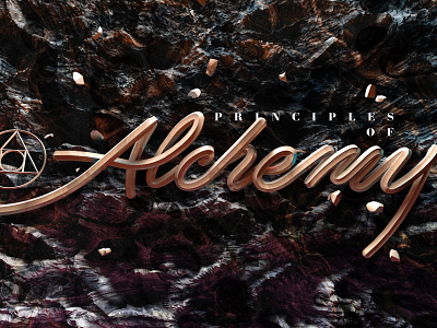 Alchemy 3d comp daily design lettering