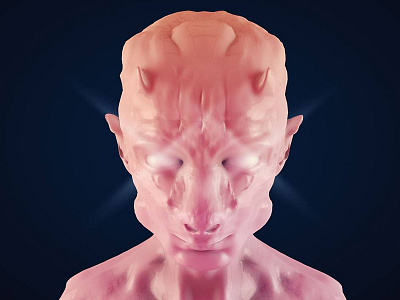 Alien 3d alien character design creature