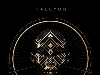 Halcyon 3d design experiment gold halcyon