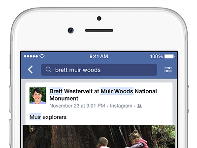 Facebook Search for iOS