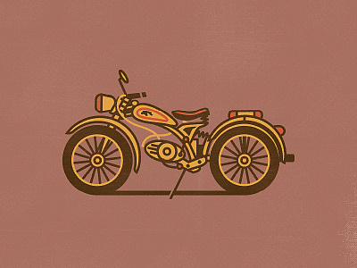 1940s Imme R100 RiedelAG adobeillustrator design flat illustration motorcycle vector