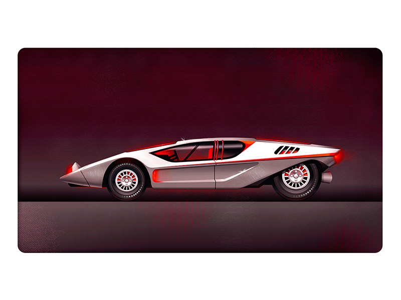 Modified Lancia Stratos HF Zero concept by Christopher Hebert on Dribbble