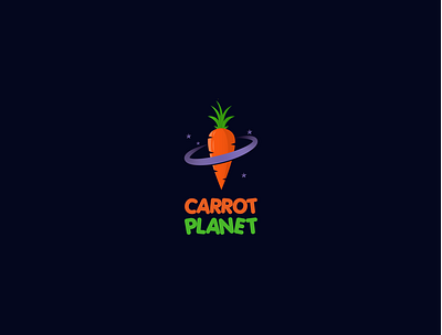 Carrot Planet Logo branding carrot gradient icon logo logodesign logofolio logoinspiration minimal minimalist minimalist logo modern modern logo space logo ui