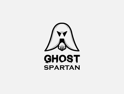 Ghost Spartan Logo ghost illustraion logo logo ideas logo inspirations logodesign logofolio logotype minimal logo minimalist minimalist logo spartan logo