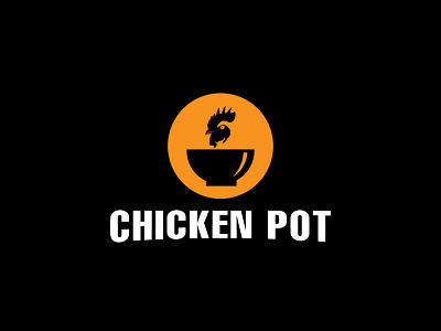 Chicken pot logo for restaurant.