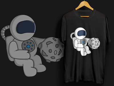 Custom Graphic T-shirt Design - Astronaut t shirt