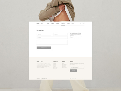 2MOOD | E-commerce clean clothes contact design e commerce minimal shop store ui ux web webdesign website women fashion