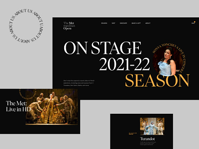 The Metropolitan Opera art concept design minimal opera theater typogaphy ui ux web webdesign website