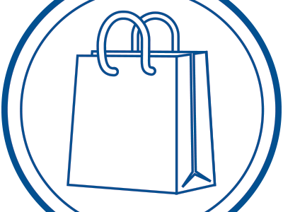 Shopping icon harbour icons nautical shopping vector