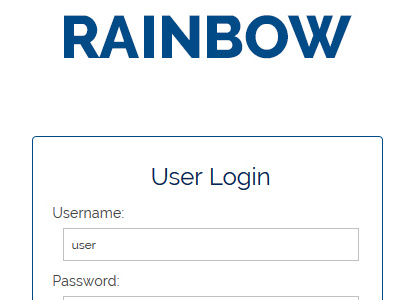 Minimal form login form manager interface