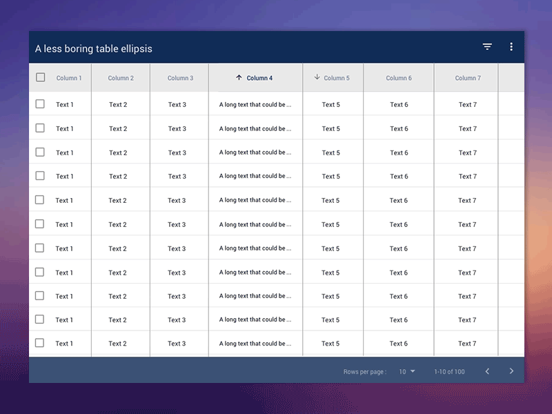 Table interaction 1 animation datatables ellipsis principle