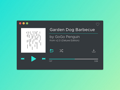 Daily ui challenge 009 - Music player