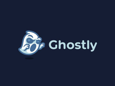 Ghostly art branding flat icon illustration illustrator logo minimal type vector