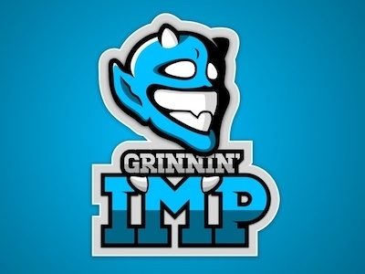 Grinnin' Imp illustration logo sport sports sports logo