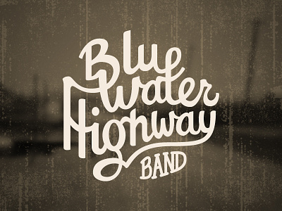 BWH logo blue highway logo typography water