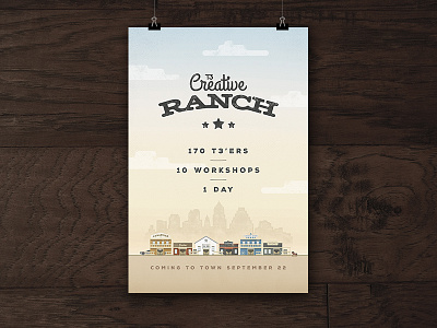 Creative Ranch creative ranch illustration poster t3 western