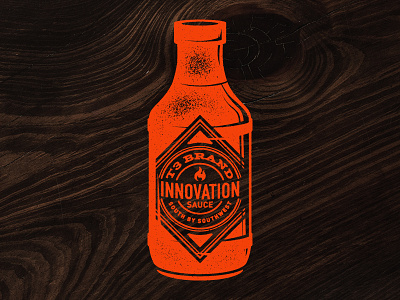 Sauce bottle innovation print sauce