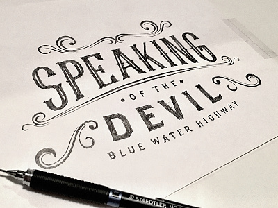 Speaking Of The Devil devil handdrawn speaking typography