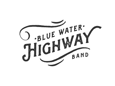 blue water highway band band blue highway logo typography water