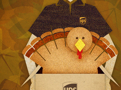 UPS Thanksgiving illustration thanksgiving turkey ups