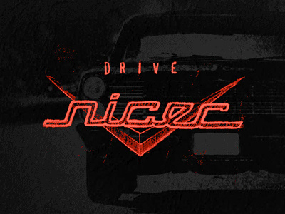 Res12 Drive Nicer drawn hand pencil sketch type typography